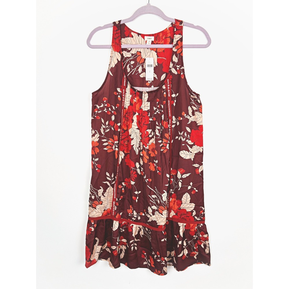Tiny Anthropologie Floral Moonrise Ruffled Mini Dress Small NWT